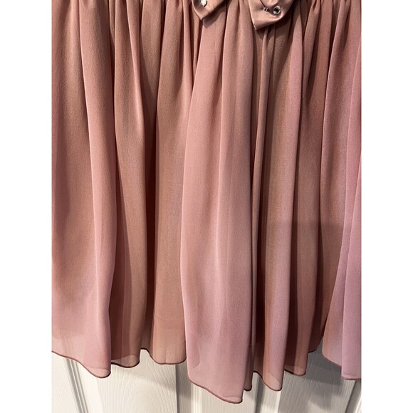 Pixie Lott Lipsy London Dress Sz 8 Rose Embellished Prom Bow Front Bling New - Picture 5 of 14